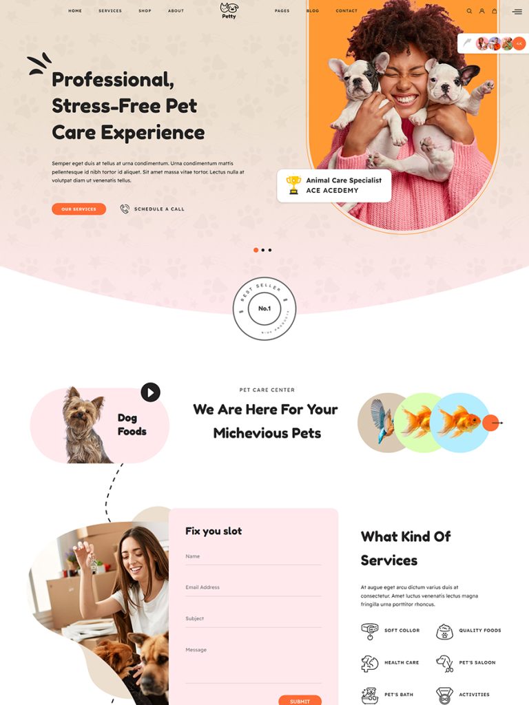 宠物用品-WordPress模板-Petty - Pet Care & Pet Shop WooCommerce Theme 2 caaeacf78ba7051e863a63e616684947 demo3 2 1